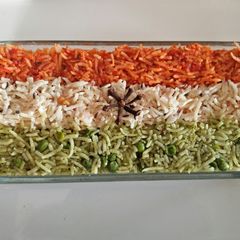 A picture of Tiranga Pulao.