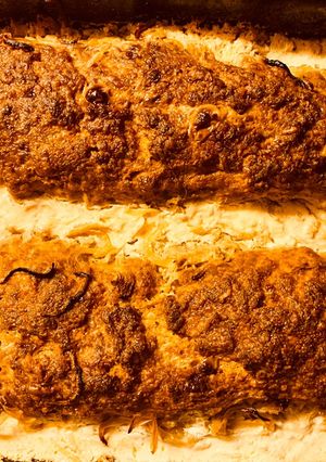 Hagymás-tejfölös fasírt recept fotója