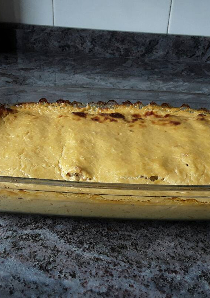 Una foto de Puerros rellenos de jamón y queso
