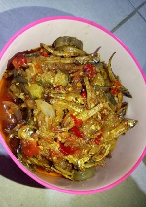 Foto resep Mi goreng dan balado terong ikan teri #Mejicom