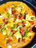Curry de verduras y halloumi