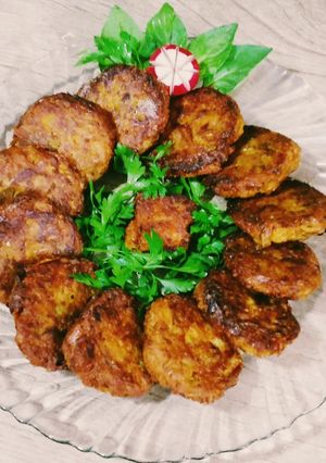 عکسی از دستور کتلت بادمجون 🌸🌷