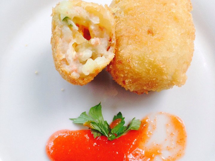 Resep Kroket kentang kornet Anti Gagal