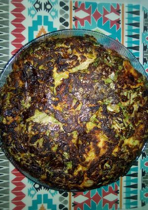 Una foto de Tortilla de lechuga y zanahorias