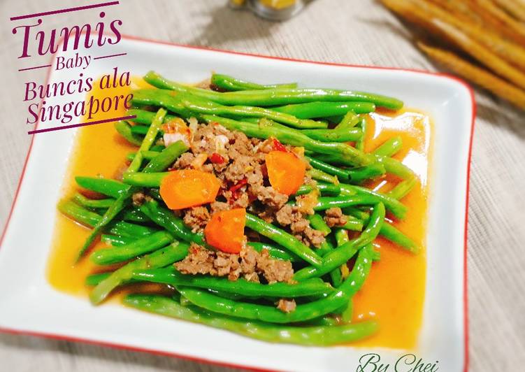 Tumis Baby Buncis ala Singapore