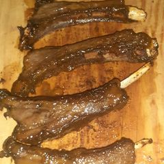 Venison ribs A picture of Venison ribs.