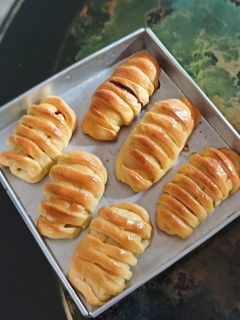 Foto resep Roti Manis Isi Pisang Coklat