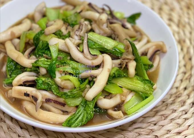 Resipi Pak Choy Tumis Sotong Oleh Sesimple Loralin Cookpad