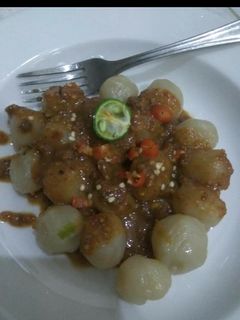 Foto resep Cilok sambel bumbu kacang