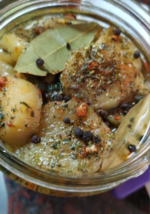 Una foto de Berenjenas al escabeche ❤️ Receta de la abuela 👵🏻