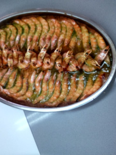 Una foto de Langostinos al horno