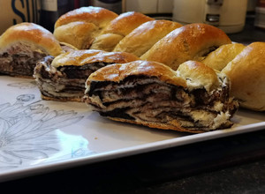 Húsvéti Csokipudingos csavart Kalács recept fotója