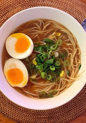 A picture of Ramen eggs (Ajitsuke tamago).