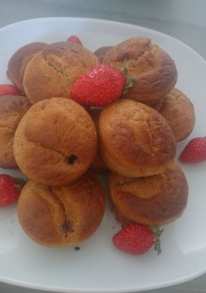 Une photo de Muffins fourrés à la fraise