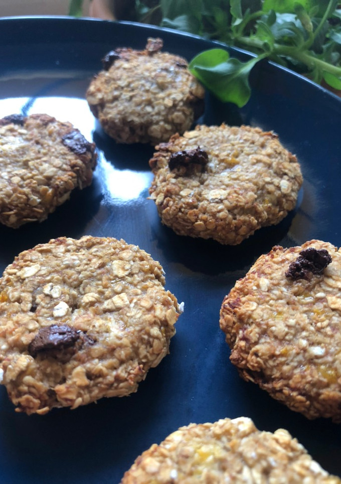 Una foto de Galletitas de avena y plátano