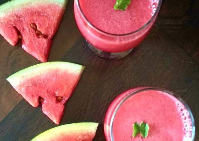 Recipe of Ultimate Watermelon rose cooler recipe | watermelon rose juice recipe