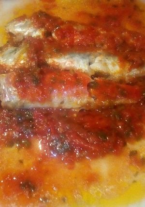 Foto di Triglie alla livornese,"convertite" alla pisana.