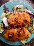 Pechugas cordón blue y ensalada