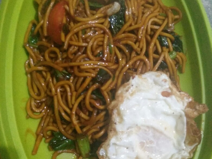 Resep Mie goreng basah saos tiram, Enak