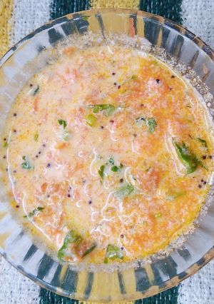 கேரட் தயிர் பச்சடி (Carrot thayir pachadi recipe in tamil) செய்முறை முக்கிய புகைப்படம்