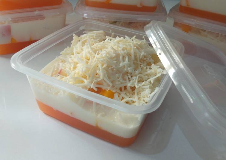 Anti Ribet, Bikin Jelly fruit salad creamy simpel