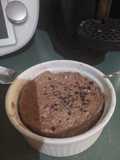 Cheesecake proteico de chocolate al micro keto