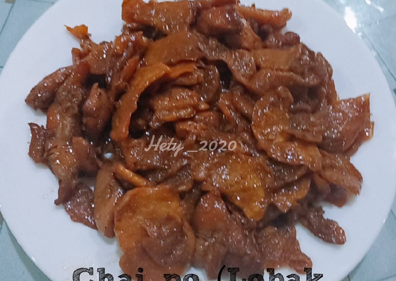 Chaipo (lobak kering) masak kecap