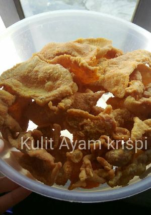 Foto resep Kulit ayam crispi 🐣👌