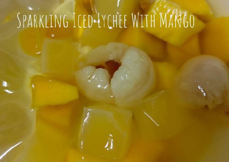 Sparkling Iced Lychee With Mango