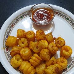 A picture of Potato spirals.