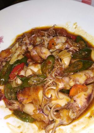 Foto resep Cumi pedas tumis sambal terasi