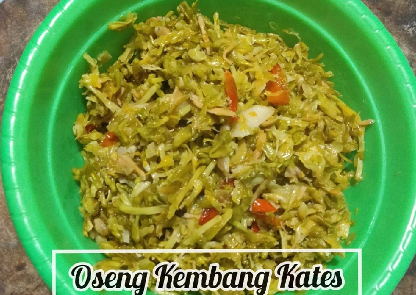 Oseng Kembang Kates Teri Nasi
