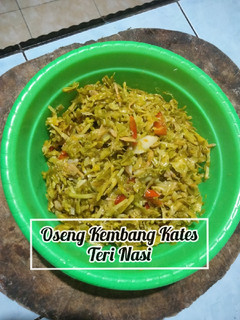Foto resep Oseng Kembang Kates Teri Nasi