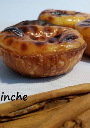 A picture of Pastéis de Nata (Portuguese Custard Tarts).