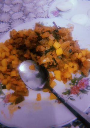 عکسی از دستور اموزش خورشت کرفس باچرخ خردہ