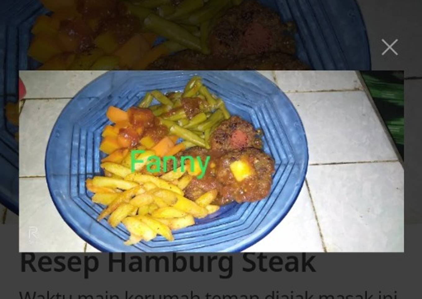 Resep Hamburg Steak