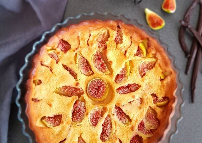 Clafoutis crémeux aux figues