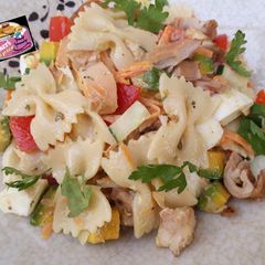 Macaroni and Chicken Salad A picture of Macaroni and Chicken Salad.