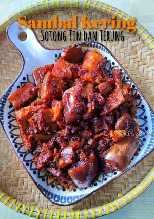 Gambar Sambal Kering Sotong Tin dan Terung