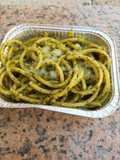 Bucatini con pesto di rucola e noci