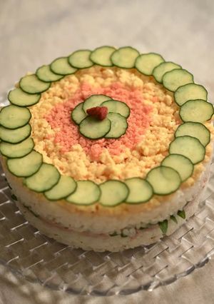 Foto resep Japanese Sushi Cake - Kue Sushi Sangat Indah! 🍣