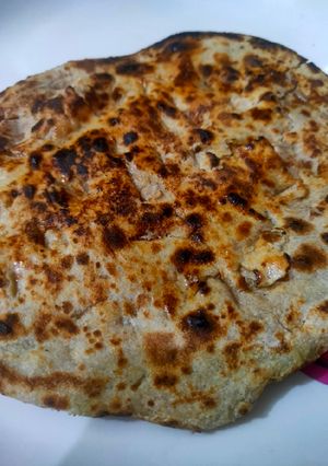 A picture of Rajsthani khoba roti.
