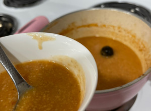صورة لوصفة شوربة الشوفان السريعة