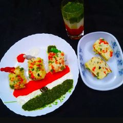 A picture of Vegetable Chhena Platter.