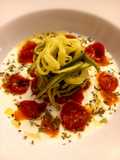 Zucchini Noodles with Burrata and Caramelized Tomatoes