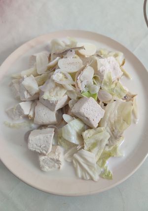 Foto resep Sayur kol tahu santan