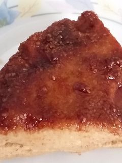 Una foto de Flan de galletas de avena, almendras molidas y stevia microondas