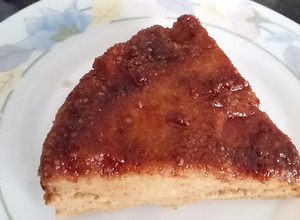 Una foto de Flan de galletas de avena, almendras molidas y stevia microondas