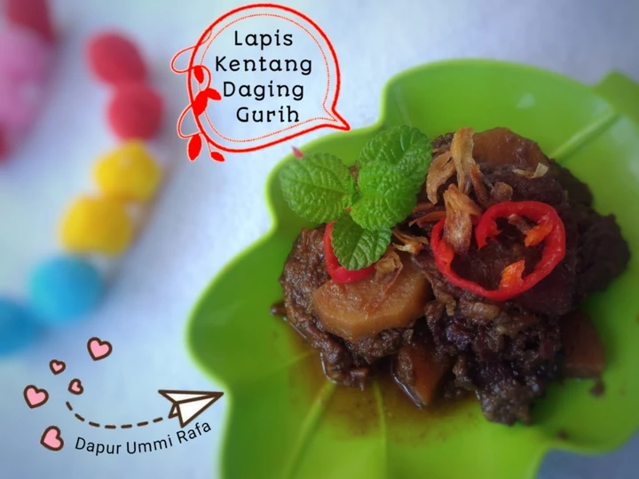 Langkah Mudah untuk Menyiapkan Resep 🎊Lapis Kentang Daging Sapi nan Gurih🎊 Anti Ribet, Lezat Sekali