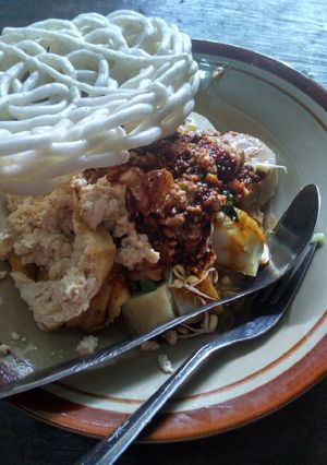 Foto resep Lontong sambel kediri